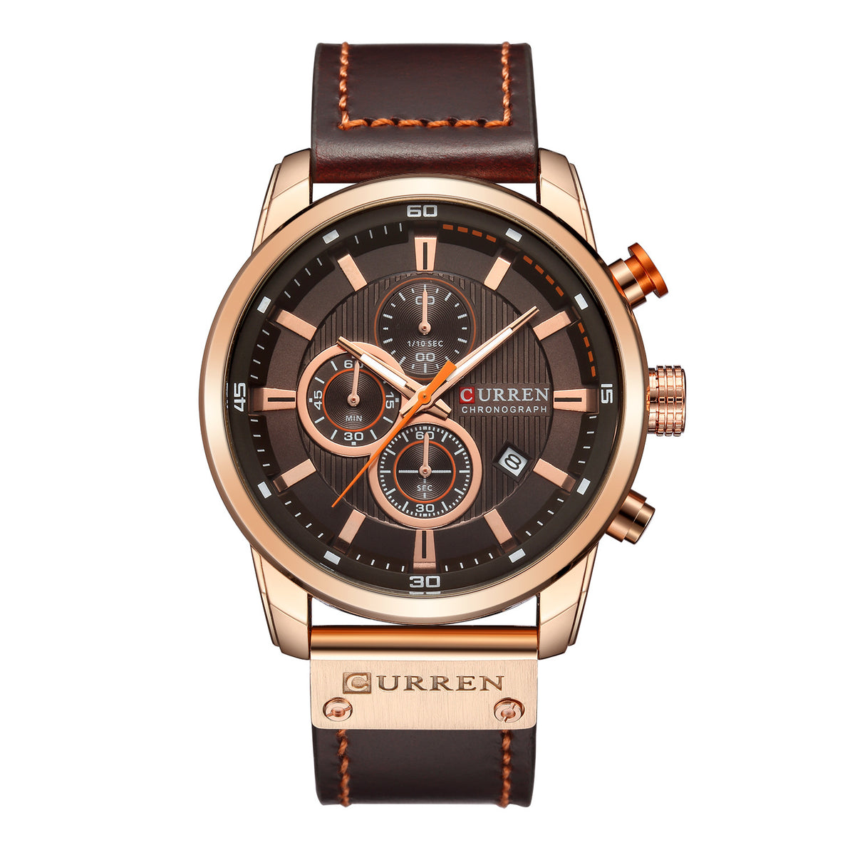 curren/Karuien hot sale 8291 men's watch belt men's watch new six-pin calendar watch waterproof watch